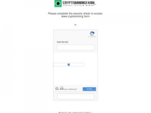 Скриншот главной страницы сайта cryptomining.farm
